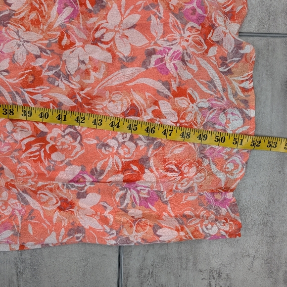 Torrid Women's Orange Floral Short Sleeve Maxi Dress Size 3x - Picture 8 of 12